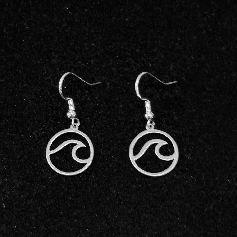 Ocean Wave dangle earrings
